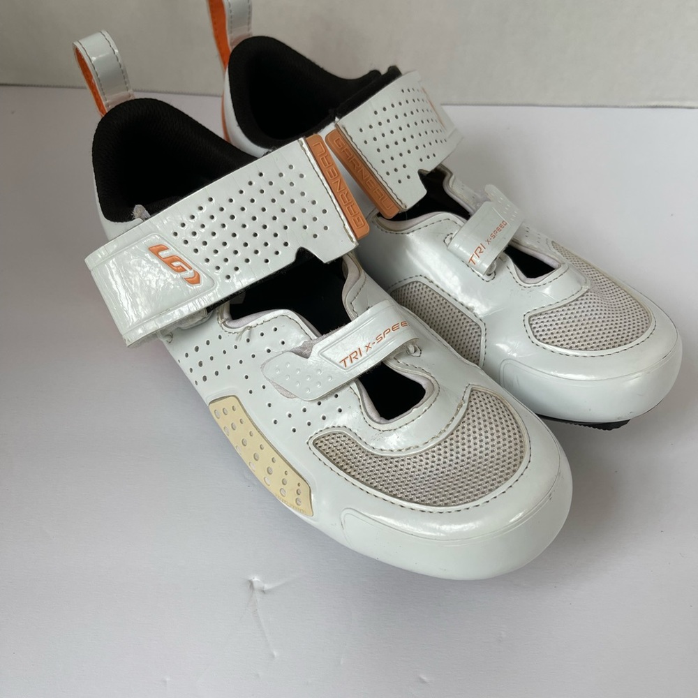 Louis Garneau Womens Tri X-Speed IV Cycling Shoes White USA 9 / EU 40